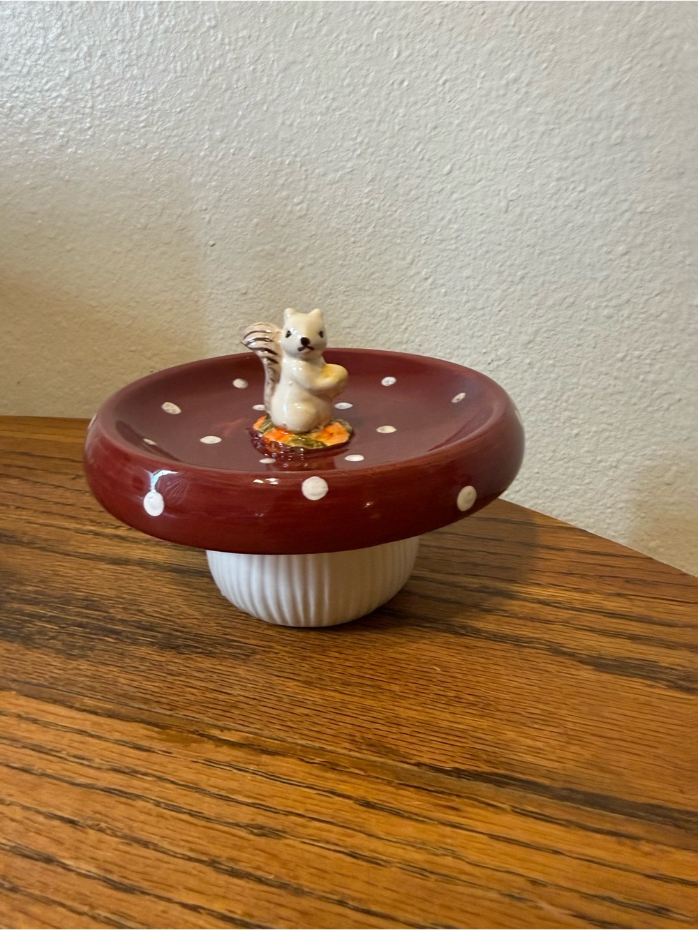 Squirrel trinket dish paper source brand new